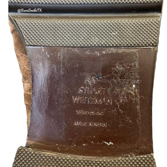 STUART WEITZMAN - Yadastud - Brown Suede Bronze Stud Moto Ankle Boots - NWOT - Picture 13 of 16